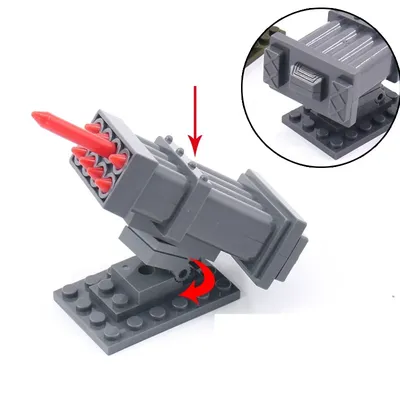 Raketenstart Ausrüstung Mini Action Gebäude Figuren Pädagogische Waffen MOC Armee Militär Armee DIY Blöcke Ziegel Spielzeug für Jungen Image
