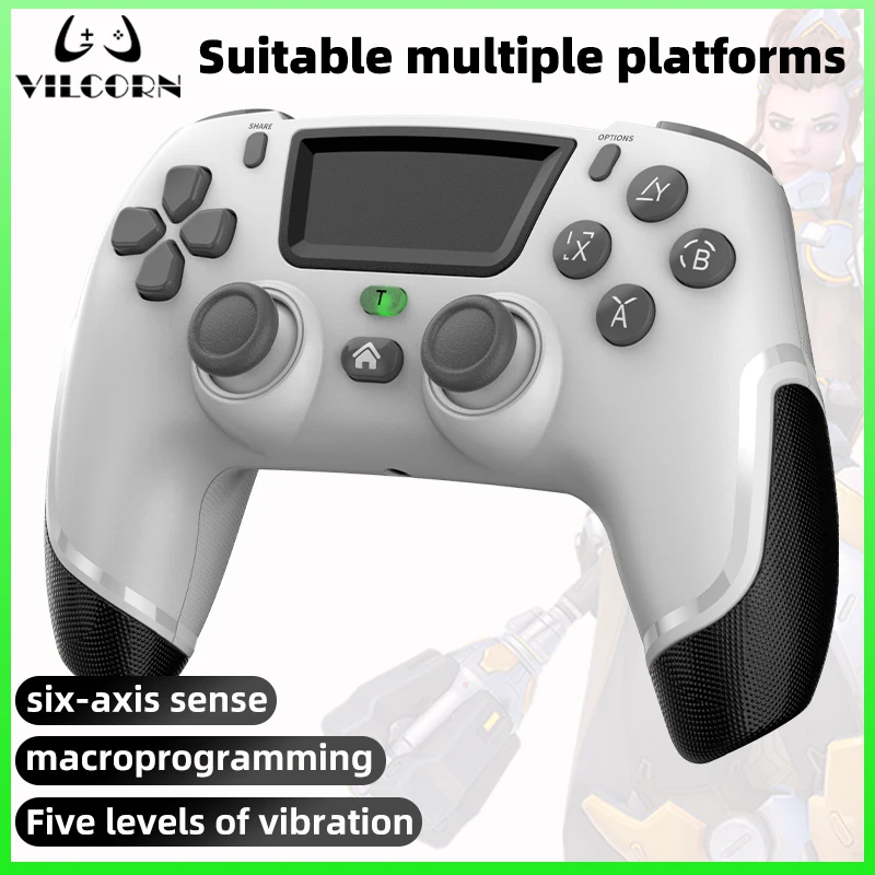 Wireless Gamepad für P4 Bluetooth-kompatibel Game Controller für P4/P4 Slim/P4 Pro Linear Trigger Makro Tasten Image