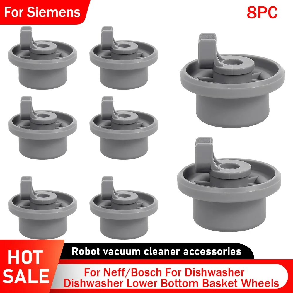 8PC Spülmaschinen-Unterkorbräder für Bosch/Balay/Siemens/Neff Spülmaschinenkorbrolle Unterkorbräder Zubehör Image