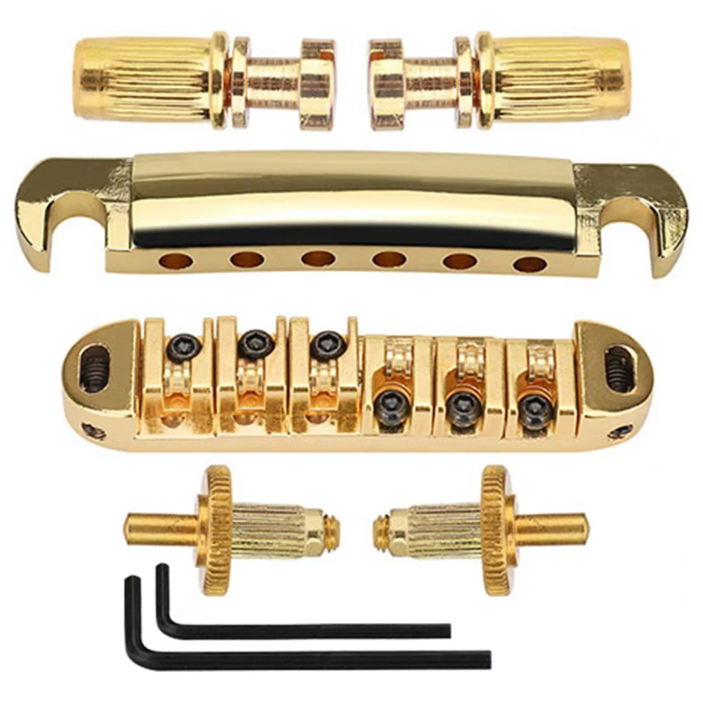 Abr-1 Style Tune-o-matic Bridge Saitenhalter, Roller Saddle Bridge, für LP SG Les Paul Gitarrenausrüstung Ersatz Image