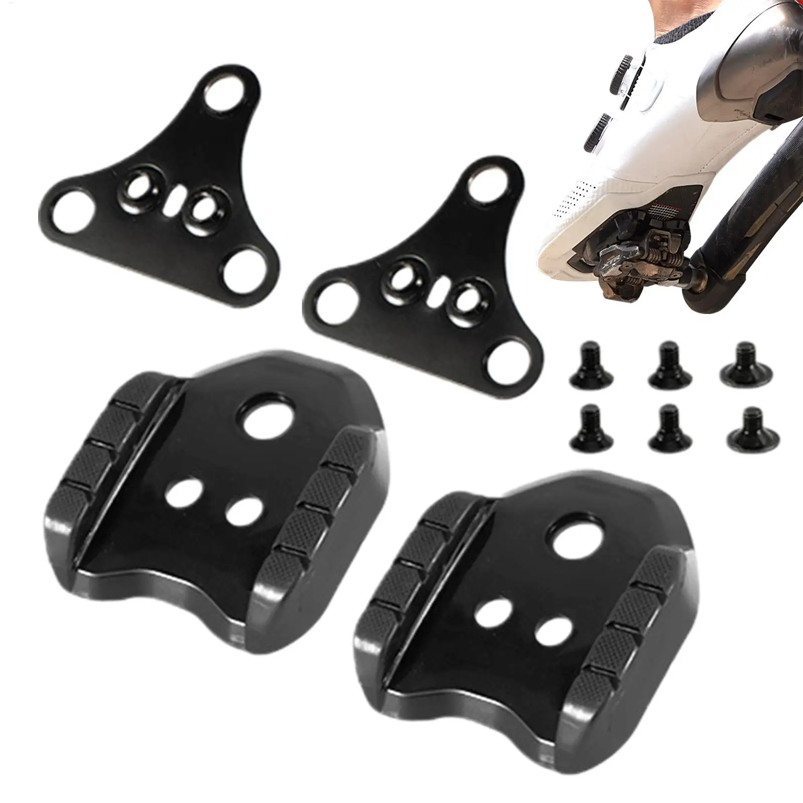 Rennrad Zu Mountainbike Schuh Cleat Konverter Fahrrad Schuh Cleat Konvertierung Adapter SH40 Metall Pedal Konverter Für Radfahren Image