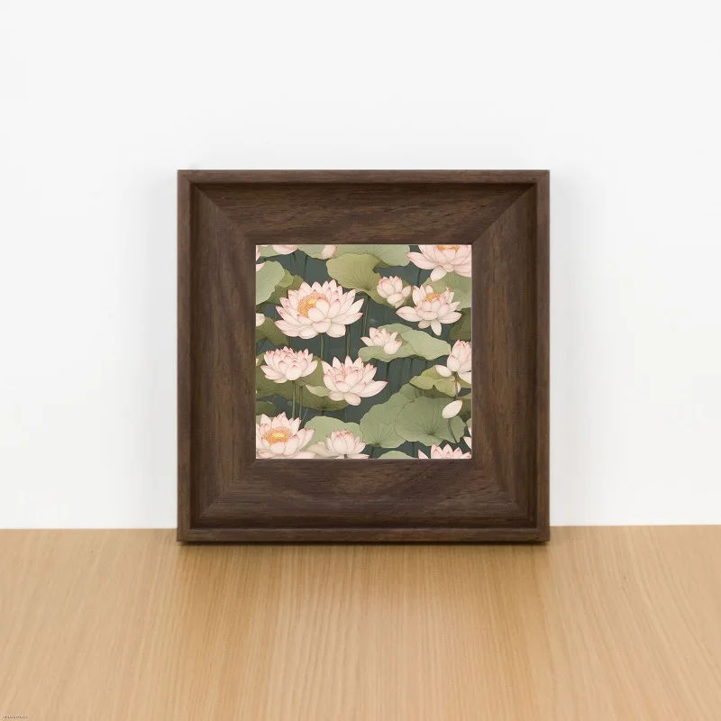 Quadratischer Bilderrahmen, 5 x 5, 6 x 6, 7 x 7, 8 x 8, 10 x 10 Zoll, 4 cm breiter Rand, vielseitige, an der Wand montierbare Tisch-Fotorahmen, Heimdekoration Image