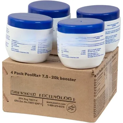 4-Pack Booster Blue Swimming Pool Algaecide, 4 Pack