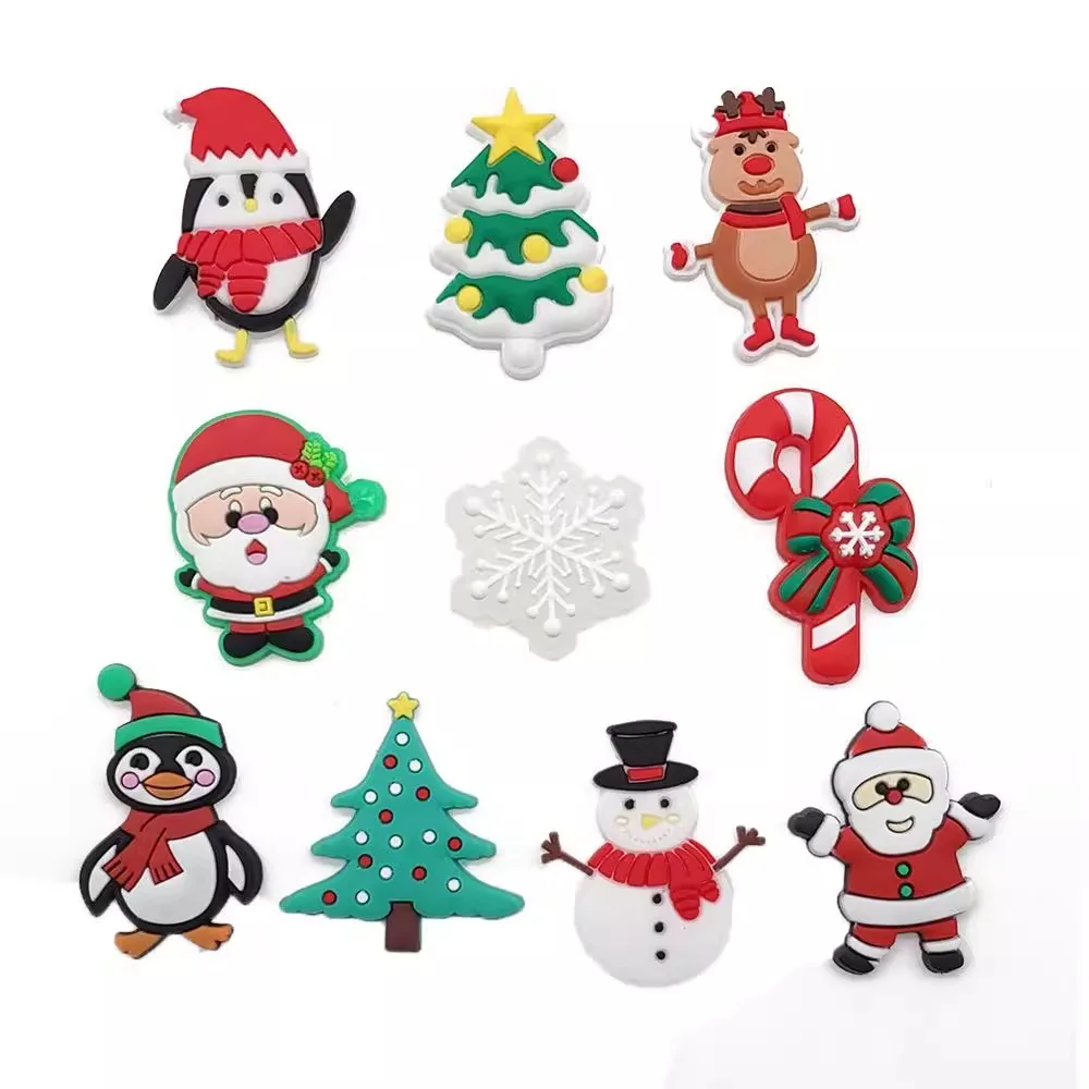 10 Stück/1 Packung Weihnachten DIY Schuhblumen Schuhzubehör für Männer und Frauen Clogs Partygeschenke Image