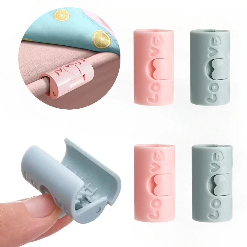6PCS Unsichtbare Nadel-freies Bettlaken Halter Quilt Abdeckung Nicht-slip Matratze Blatt Schnalle Bett Heringe Clamp Verschluss greifer Image