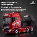 1/18 6X4 Camion trattore telecomandato SC 770S 1501 Plastica RWD RC Camion Veicolo 1502 Rimorchi a 3 assi Modello RTR