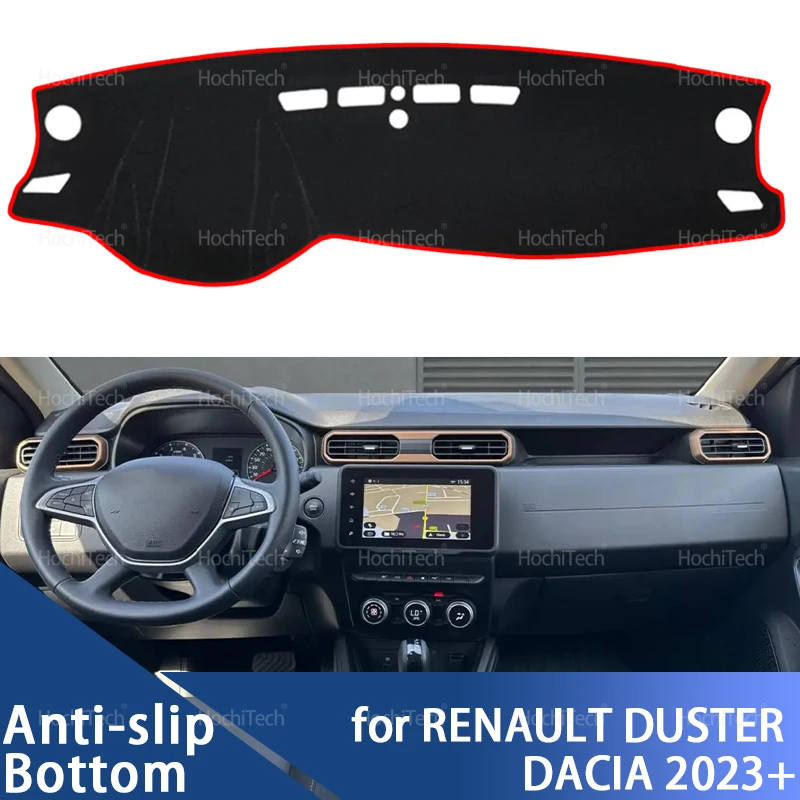 Per RENAULT DUSTER DACIA DUSTER 2023+ Copertura del cruscotto dell'auto Evitare la luce Pad Strumento Piattaforma Copertura Zerbino Tappeto Accessori