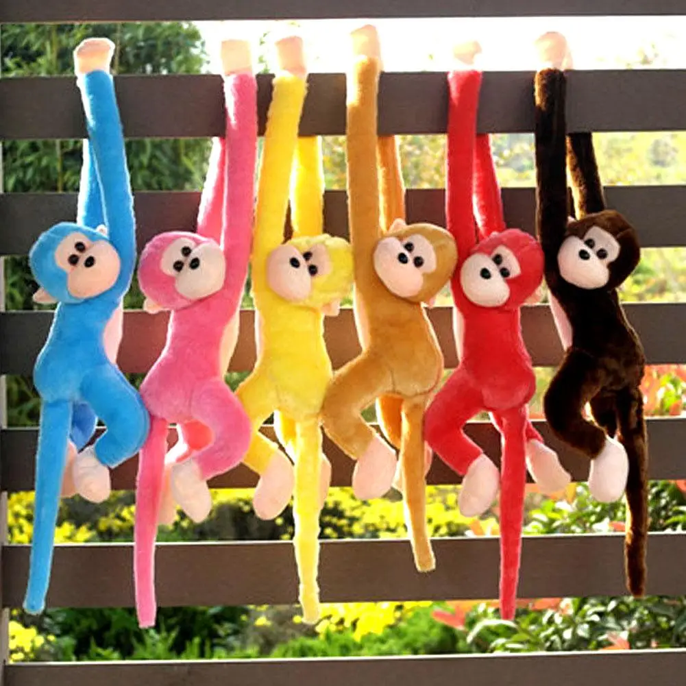 60CM Lange Arm Affe Plüsch Geschenk Anti-kollision Banana Affe Vorhang Riemen Affe Geschenk Gefüllte Geschenk Geburtstag hochzeit Party Decor Image