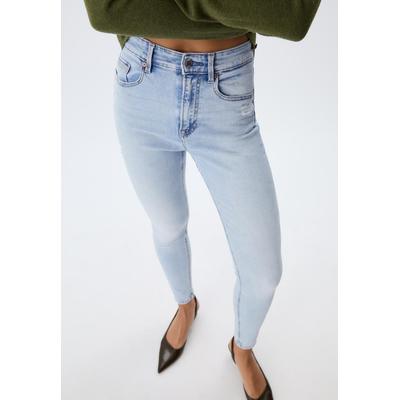 Stradivarius D09 Skinny super high-waist jeans MEDIUM BLUE DENIM 14