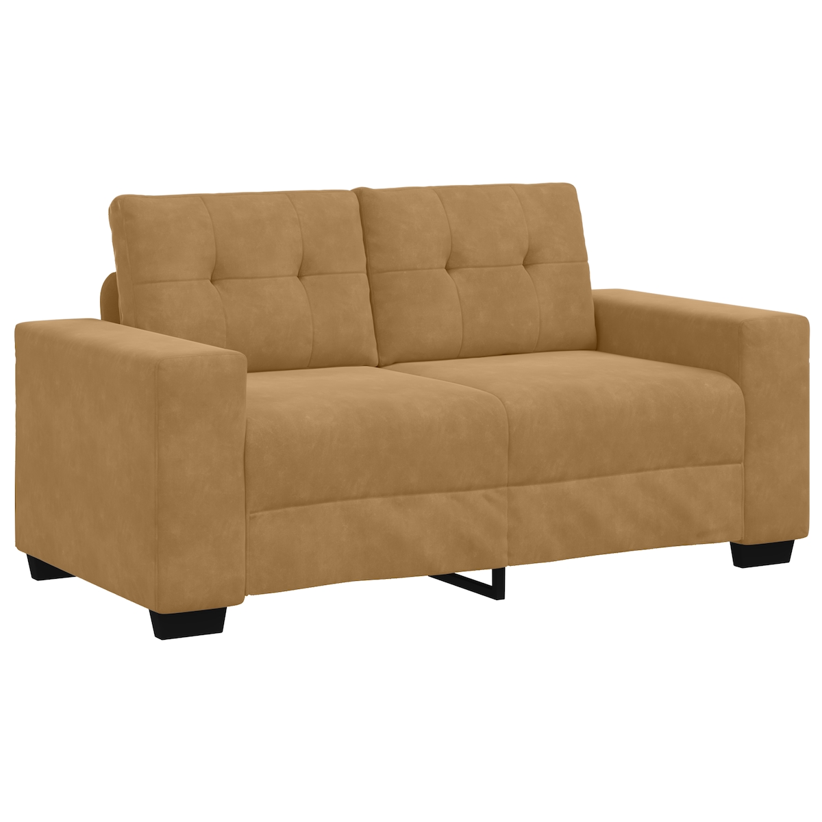 vidaXL Zweisitzer-Sofa Braun 120 cm Samt Image