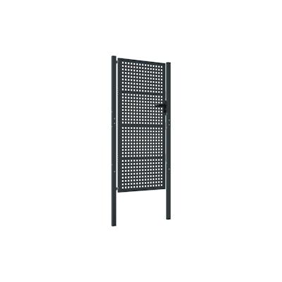 vidaXL Gartentor Anthrazit 105x250 cm Stahl Image