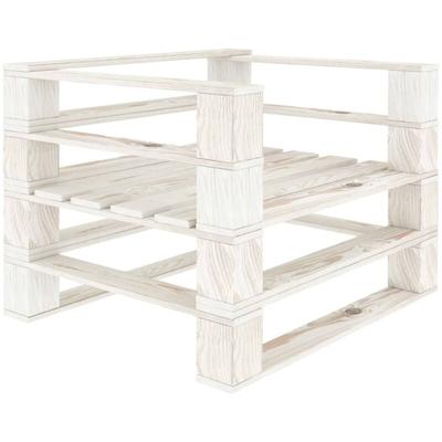 Vidaxl - Outdoor-Sessel Paletten Holz Weiß Image
