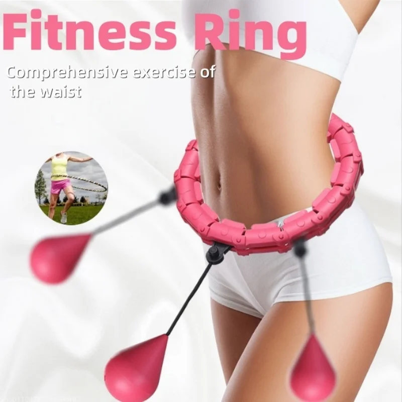 Anneau de fitness, cerceau Hula pour réduction de graisse abdominale, sans chute, Hula Hoop amovible. Équipement de massage corporel fitness à usage domestique pour femmes