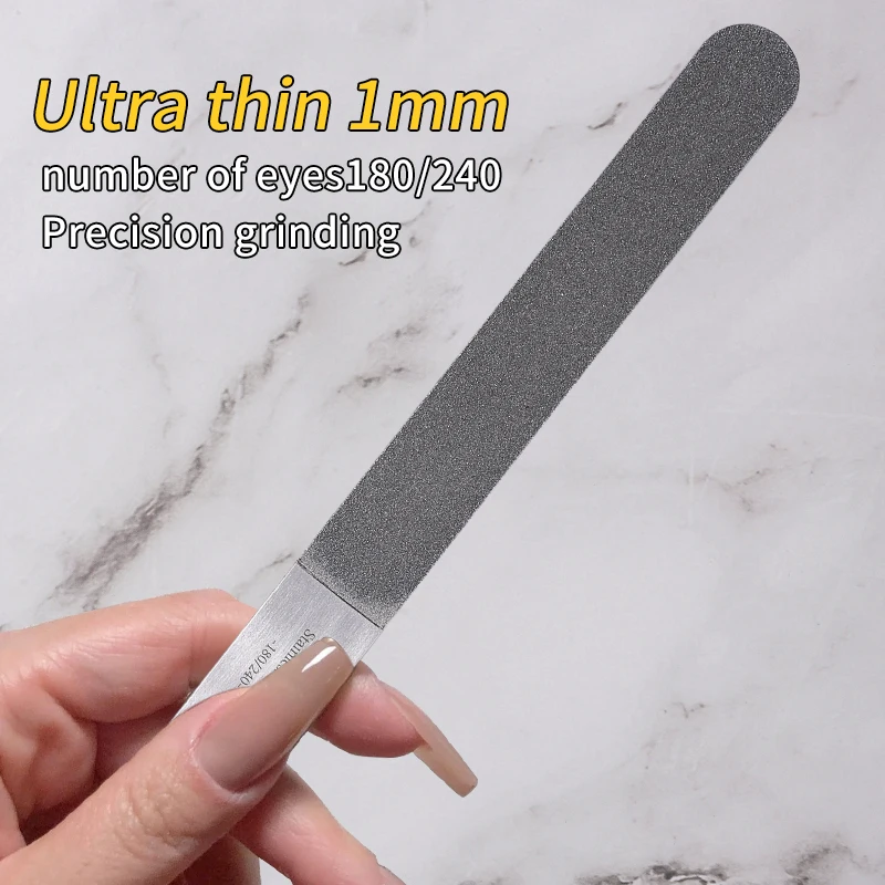 Limes à ongles professionnelles en métal, planches émeri, fournitures de manucure au citron vert, accessoires, équipement de styliste, matériel, produits d