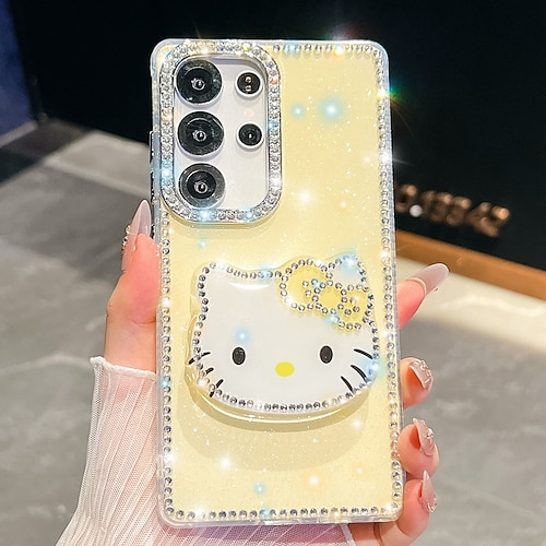 Handy Hülle Handyhüllen Für Samsung Galaxy S25 S24 Ultra Plus S24 FE S23 A16 A55 5G A35 5G A15 Rückseite Ständer Stoßfest Cartoon Silikon Image