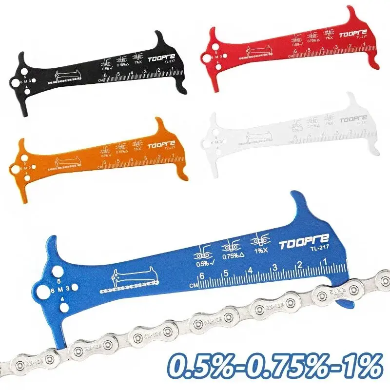 Multi-functional Road Bicycle Bicycle Chain Checker Bike Chain Wear Indicator Tool Bicycle Chain Hook Bike Bolt Measurement Tool