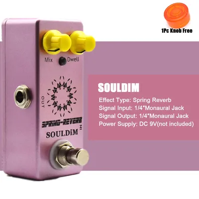 SoulDiM SPRING REVERB Mini Single Guitar Effect Pedal True Bypass Electric Guitar Parts Accessories