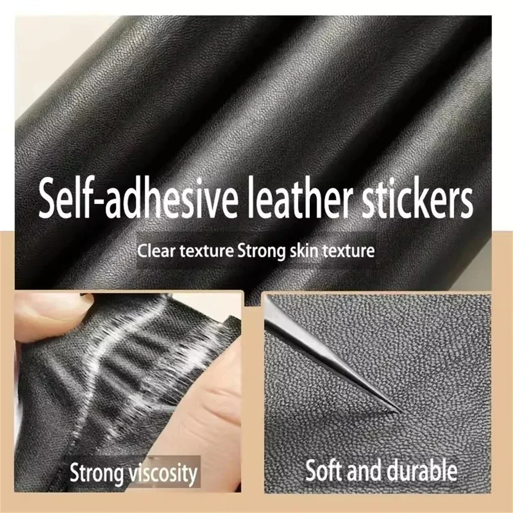 Leder-Reparaturflicken, selbstklebendes, klebendes Leder für die Reparatur von Sofa, Stuhl, Autositz, künstliches, wasserdichtes Leder-Reparaturband