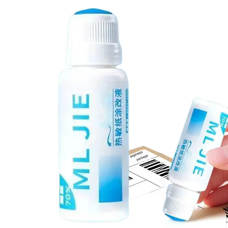 Abdeckung von Privatsphäreinformationen, Flüssigkeit, Thermopapier, Schutz der Privatsphäre, Datenflüssigkeit, Identitätsschutz, Korrekturflüssigkeit, Sicherheit Image