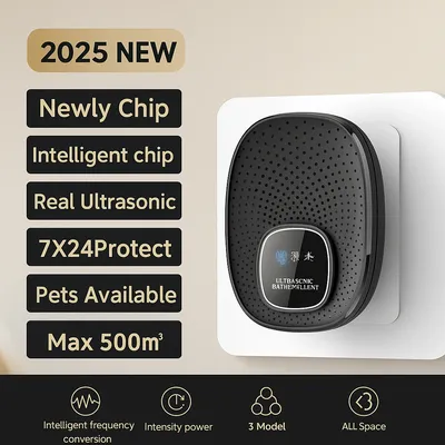 W27 Ultrasonic Pest Repeller/Intelligent Frequency/500㎡ Coverage/Pet Safe/Plug-in Rodent Insect Repellent Device