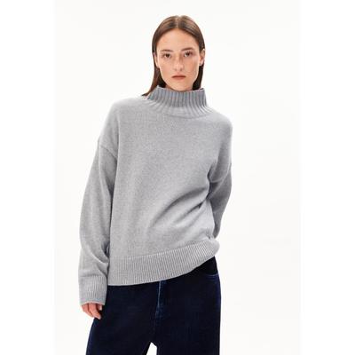 KAARLIN - Frauen Oversized Fit Strickpullover - grau (Größe: M) Image