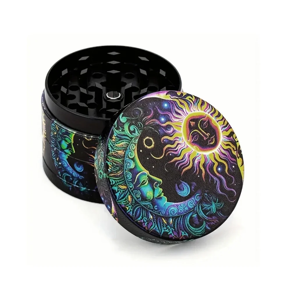 4 Layers Premium Zinc Alloy Herb Grinder Metal For Kitchen,Multifunctional Crusher,Kitchen Gadgets,Tobacco Smoking Gadgets