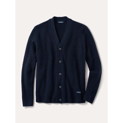 Walbusch Herren Patentstrick-Cardigan Blau Image