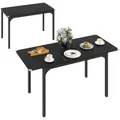 Tavolo da Pranzo Allungabile 4-6 Posti Espandibile da 120-160 cm, Tavolo Moderno da Cucina e Studio Rettangolare con Gamb