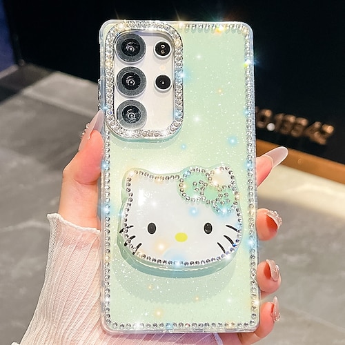 Handy Hülle Handyhüllen Für Samsung Galaxy S25 S24 Ultra Plus S24 FE S23 A16 A55 5G A35 5G A15 Rückseite Ständer Stoßfest Cartoon Silikon Image