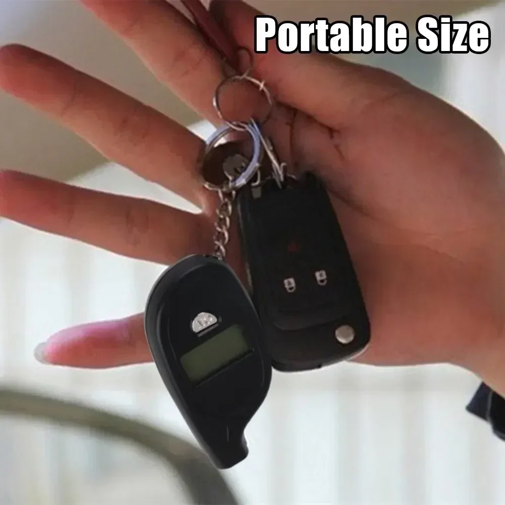 Digitaler Reifendruckprüfer | Präzises LCD-Messgerät | Sicherheitsalarm | Auto-/Motorradreifen (0–150 PSI) Image