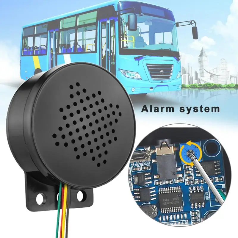 12-24V Voice Lautsprecher Prompter Sound Alarm Hörner 4-kanal Neue Auto Starten Stimme Benutzerdefinierte Trigger Stimme lautsprecher Prompter Sound Image
