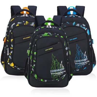 Wasserdichter, leichter Schulrucksack für Kinder von 6–12 Jahren, langlebig, großes Fassungsvermögen, Studenten-Büchertasche für Jungen und Mädchen254 Image