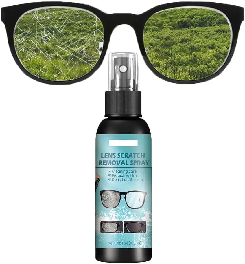 Brillenreinigungslösung, Mehrzweck-Brillenpflege, flüssige Linse, Kratzer, Reinigungswerkzeuge, hochkonzentriertes Brillenreparaturspray Image