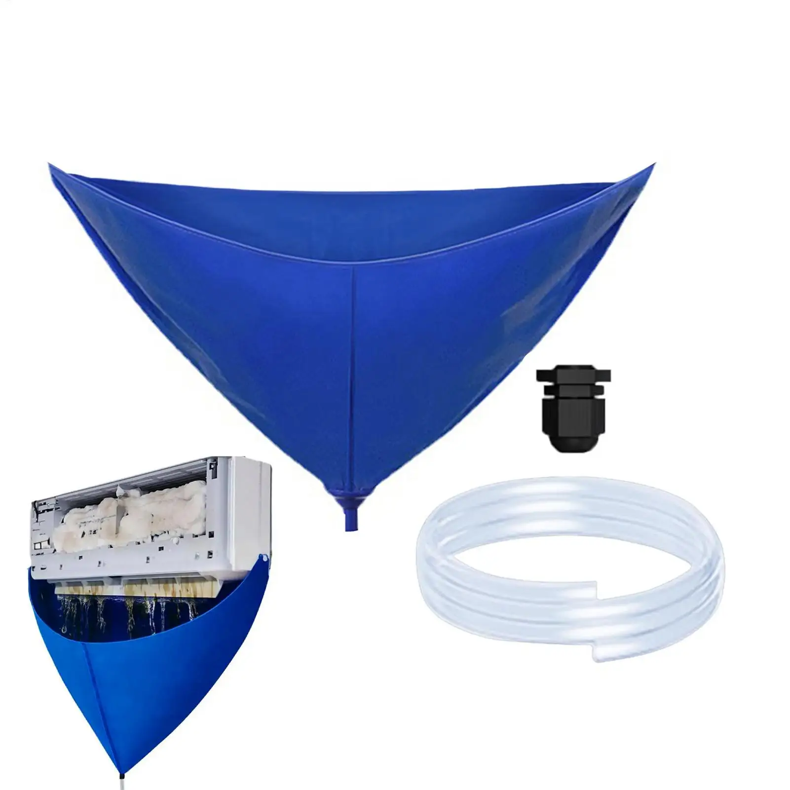 Klimaanlage Reinigung Wasser Abdeckung Set mit Wasser Rohr Reiniger Wasserdichte Regen Klimaanlage Hilfs Werkzeuge für AC Einheiten Image