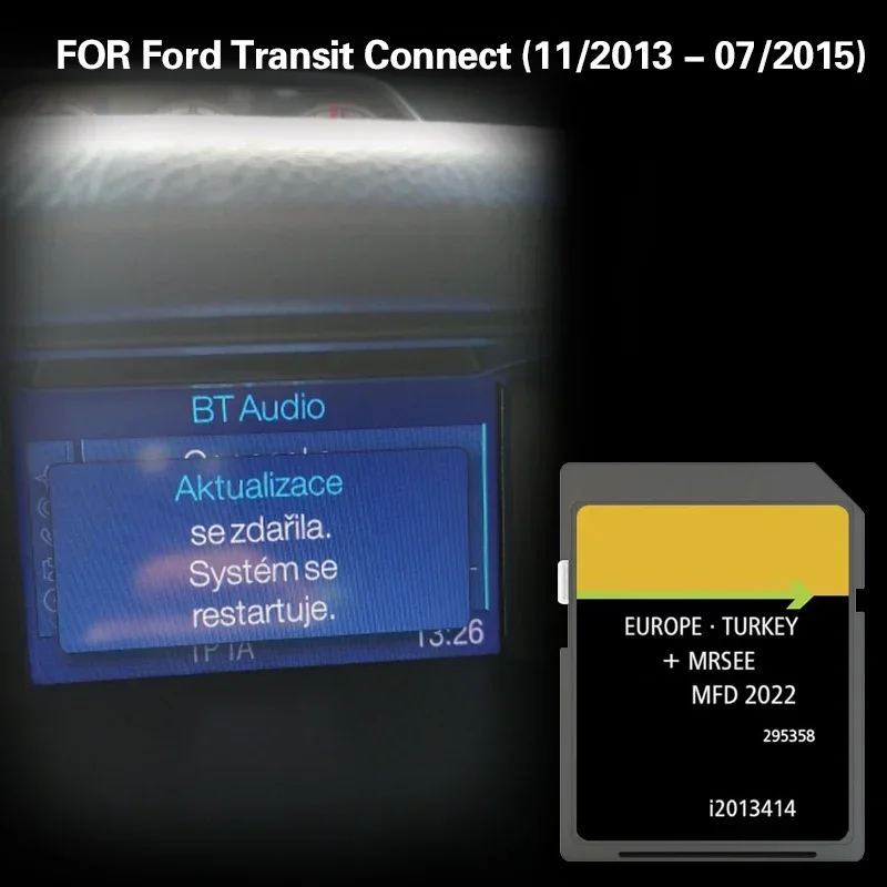 Fitting for Ford Transit Connect (11/2013 - 07/2015) Sweden Switzerland Turkey Map Car System Memroy SD Navi Card