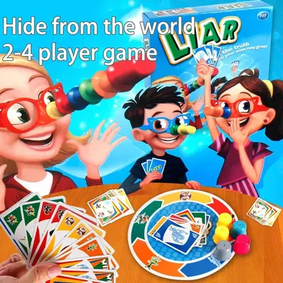 Beliebtes Desktop-Lernspielzeug, Multiplayer, lustig, wachsend, lange Nase, klassisches LIAR-Interaktives Familien-Partyspiel für Kinder und Kinder Image