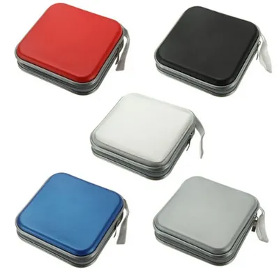 For Home Office Car CD Box Accessories 40 Capacity Compression CD PackagePortable CD DVD Case EVA Storage Bag with Zipper
