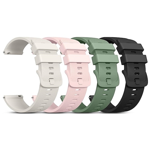 4 Packung Uhrenarmband für Garmin Samsung Galaxy Huawei Watch 3 Pro, Watch 2 Classic, Watch GT 3 Pro / 2 Pro / 2e / Runner / Active / 42mm / 46mm, Honor Magnic 2 GS 3i GTS 4,4mini, 3,2,2mini, 2e, GTR Image