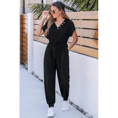 Cool Factor Black Jumpsuit