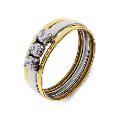 Lucardi Ringe 9 carat 375 Gold - 58mm Damen Image