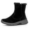 Winterboots GABOR ROLLINGSOFT, Damen, Gr. 42, schwarz, Veloursleder, sportlich, Schuhe, Keilabsatz, Stiefelette mit der typischen rollingsoft-Laufsohle