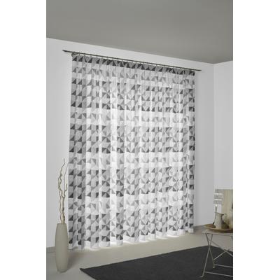 Vorhang WIRTH "Berlare", grau (dunkelgrau), B:132cm H:305cm, Baumwolle, Polyester, Gardinen, nach Maß Image