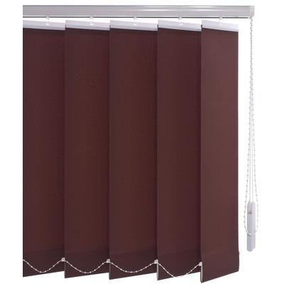 Lamellenvorhang LIEDECO "Vertikalanlage 89 mm" Gr. 6, braun (cappuccino), B:220cm H:180cm, Jalousien Image