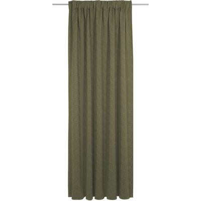 Vorhang WIRTH "Torbole", grün (moosgrün), B:132cm H:205cm, Baumwolle, Polyester, Gardinen, nach Maß Image