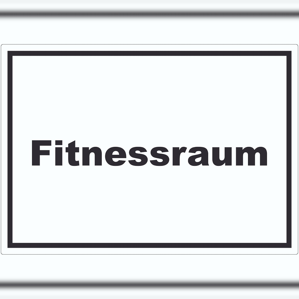 HB-Druck Fitnessraum Aufkleber mit Text Sport Fit waagerecht A6 (105x148mm) Image
