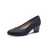 Pumps JANA, Damen, Gr. 38, blau (nachtblau), Textil, feminin, Schuhe