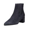 Stiefelette HÖGL "Högl Stiefelette Veloursleder", Damen, Gr. 38, blau (dunkelblau), Veloursleder, casual, Schuhe