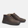 Schnürboots TIMBERLAND "SENECA BAYMID LACE UP SNEAKER", Gr. 41, grau (medium grau full grain), Leder, sportlich, Schuhe, Winterstiefel, Schnürstiefel, Winterschuhe