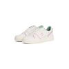 Plateausneaker TOMMY JEANS "TJW RETRO BASKET SNEAKER", Damen, Gr. 35, rosa (weiß, rosa), Leder, Lederimitat, kontrastfarbene Details, sportlich, Schuhe, Freizeitschuh, Halbschuh, Schnürschuh mit geprägter Logoflagge
