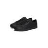 Sneaker TOMMY HILFIGER "TH HI VULC CORE LOW LTH II ESS", Herren, Gr. 43, schwarz, Lederimitat, unifarben, sportlich, Schuhe, Freizeitschuh, Halbschuh, Schnürer in schmaler Form